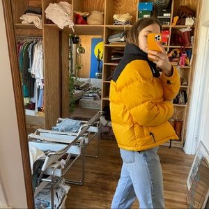 NORTH FACE 700 Yellow Puffer Jacket